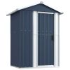 Garden Shed Anthracite 49.6"x 38.4"x 69.7" Galvanized Steel