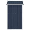 Garden Shed Anthracite 49.6"x 38.4"x 69.7" Galvanized Steel