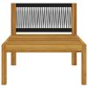 4-Seater Patio Sofa with Cushion Solid Acacia Wood