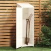Garden Shed White 21.7"x 20.5"x 68.7" Solid Fir Wood