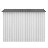 8' x 8' Outdoor Metal Shed With Double Sliding Doors & 4 Vents