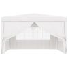 Professional Party Tent with Side Walls 13.1'x13.1' White 0.3 oz/ftÂ²