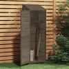 Garden Shed Anthracite 21.7"x 20.5"x 68.7" Solid Fir Wood