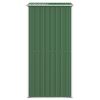 Garden Shed Green 75.6"x 42.5"x 87.8" In Galvanized Steel