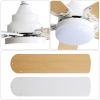 Energy Saving 42 Inch Ceiling Fan 5 Blades Noiseless Reversible Dc Motor Remote Control With Led Light
