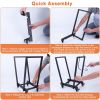 18.5x10.86x23.42in Firewood Log Rack 661LBS Iron Wood Lumber Storage Stacking Rack Iron Storage Holder for Fireplace Firepit with 2 Hanging Hooks 4 Sw