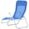 Folding Sun Loungers 2 pcs Textilene Blue