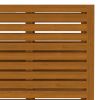 2 Piece Patio Sofa Set with Dark Gray Cushions Acacia Wood
