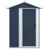 Garden Shed Anthracite 49.6"x 38.4"x 69.7" Galvanized Steel