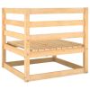 Garden 2-Seater Sofa with Cushions Solid Pinewood