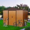 8Ft x 10Ft Metal Outdoor Coffee Storage Shed
