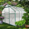 6 x 12 Ft Greenhouse With Heavy-Duty Aluminum Anchor For All-Season Use