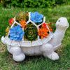 Outdoor Solar LED Turtle Light Succulents Garden Planter