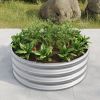 32.08*11.4" Tall Round Raised Garedn Bed, Metal Raised Beds for Vegetables, Outdoor Garden Raised Planter Box