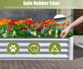 6x3x1ft Galvanized Metal Raised Garden Bed (Silver)