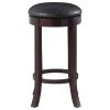 Dark & Medium Brown Swivel Bar Stools (Set of 2)
