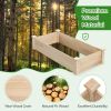Solid Fir Wood Square Planter Box For Gardens