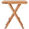 3 Piece Bistro Set with Anthracite Cushions Solid Teak Wood