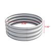 32.08*11.4" Tall Round Raised Garedn Bed, Metal Raised Beds for Vegetables, Outdoor Garden Raised Planter Box