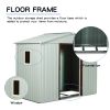 6Ft x 5Ft Outdoor Metal Storage White Shed With Window