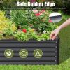 8x4x1.5 Ft Galvanized Metal Raised Garden Bed - Gray