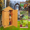 Natural Wooden Shed For Spacious Garden Measuring 68.50" x 22.83" x 40.35"