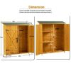 Outdoor Wooden Shed With Lockable Door & Removable Shelves