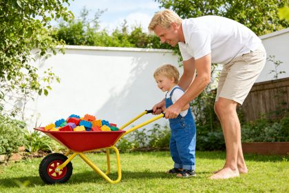 Children's Metal Wheelbarrow, Maximum Load Capacity 33LBS,children's Heavy Wheelbarrow, Metal Structure Wheelbarrow, Steel Tray, Can Be Used In Garden