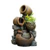 15-Gallon Pouring Pots Water Fountain With Integrated Planter