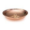 Hand Hammered Copper Polished Rain Chain Basin-16.5-inch Diameter