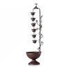 Bronze 6-Tier Cascading Fountain - Indoor/Outdoor Hanging Design