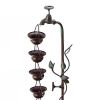 Bronze 6-Tier Cascading Fountain - Indoor/Outdoor Hanging Design
