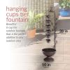 Bronze 6-Tier Cascading Fountain - Indoor/Outdoor Hanging Design