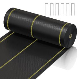 Prohibited From Sale On Amazon XISHAN Black Weed Control Fabric , 90g HDPE (Option: 8X300ft-Black)