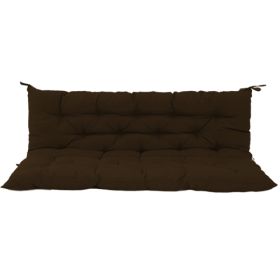 Outdoor Swing Cushions 70 Inch, Waterproof 4in Thick Porch Swing Cushion Replacement With Backrest And Ties, Comfortable 2-3 Seat Pation Swing Pad For (Option: Default)