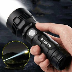 Strong Light Flashlight Rechargeable Ultra-Bright Long-Range LED Outdoor (Color: )