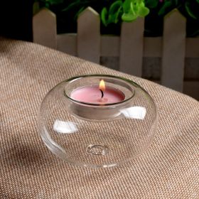 Heat Resistant Glass Candlestick For Birthday Party (Option: )