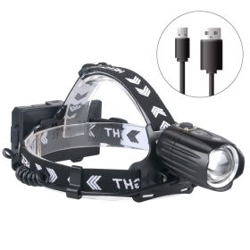 Strong Headlight Usb Display New Charging Can Input And Output Battery Headlight (Option: )