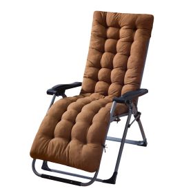 Thick Padded Chaise Cushion For Indoor/Outdoor Use - Recliner & Rocker Mat (Option: Coffee-Standard)