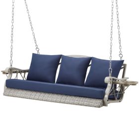 Porch Swing Basket (Option: BLUE)