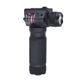 Handheld Tactical Flashlight Red Laser Integrated 20mm Wide Bracket Red Laser Integrated Flashlight (Color: )