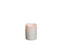 LED Wax Dripping Pillar Candle (Set of 4) 3"Dx4"H Wax/Plastic