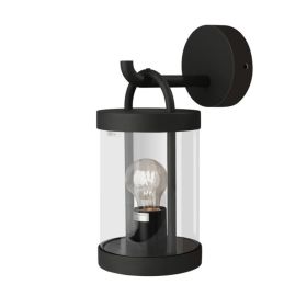 Inowel Lights Wall Light Outdoor Lantern E26 Bulb (Not Include) Wall Mount Hang Lamp Wall Sconce Lighting 32335 (Option: Black)