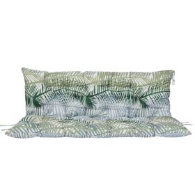 Outdoor Swing Cushions 70 Inch,Waterproof 4in Thick Porch Swing Cushion Replacement With Backrest And Ties,Comfortable 2-3 Seat Pation Swing Pad For B (Option: Default)