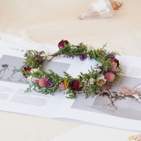 Elegant Baby's Breath Wedding Crown | Dried Flower Bridal Hair Vine (Option: Child)