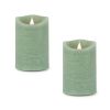 Simplux LED Designer Candle With Remote (Set of 2) 3.5" x 5.5"H Wax/Plastic