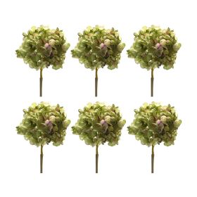 Hydrangea Stem (Set of 6) 23"H Polyester (Color: Green)