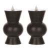 Simplux LED Candle With 4 & 8 Hour Timer (Set of 2) 3.5" x 5.5"H Wax/Plastic