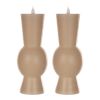 Simplux LED Candle Set With Timer (2-Pack) 3.5" x 9.25" Wax/Plastic