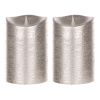 Simplux LED Candle Set With Timer (Pair) 3.5" x 5.5" Made Of Wax & Plastic
